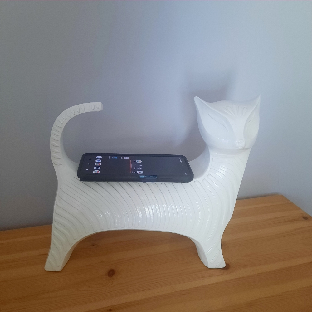 Cat holder shelf real wood white - Picture 8 of 8